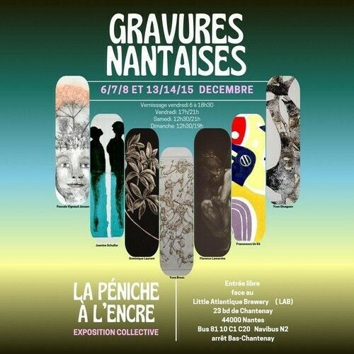 Gravures nantaises - Exposition collective La péniche à l'encre