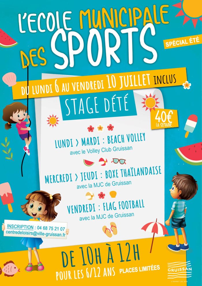 Stage d’été école municipale des sports