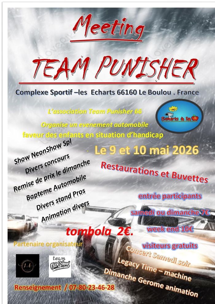 Meeting Team Punisher - Spectacle de voiture et animation musicale