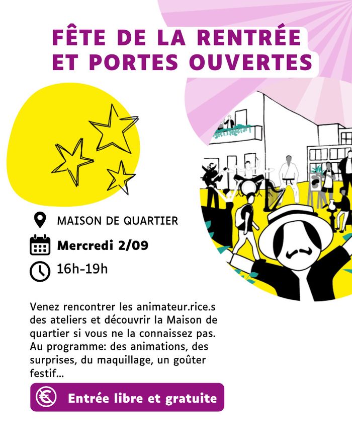 Fête de la rentrée et Portes ouvertes de la Maison de quartier Francisco Ferrer