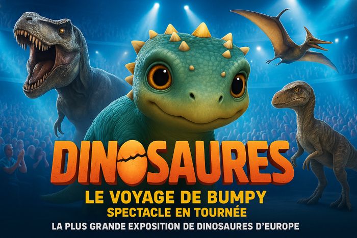 Dinosaures: Le voyage de Bumpy®, l'exposition-spectacle à Nîmes - Tour 2026