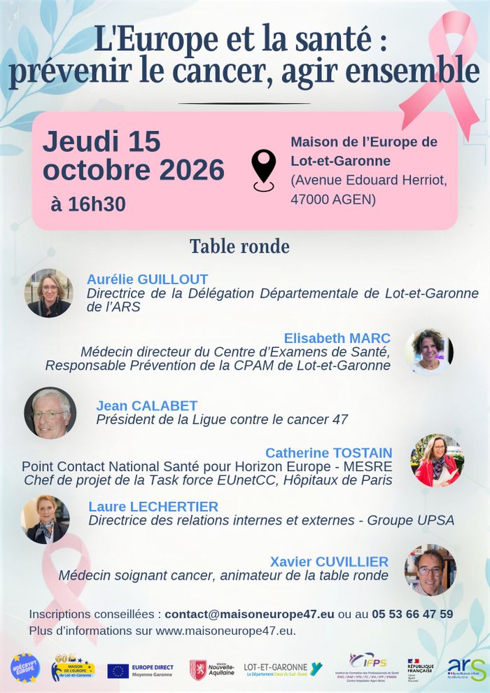 L'Europe et la santé : prévenir le cancer, agir ensemble