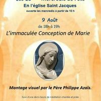 Projection d’un diaporama sur le thème “Marie, l’Immaculée Conception”