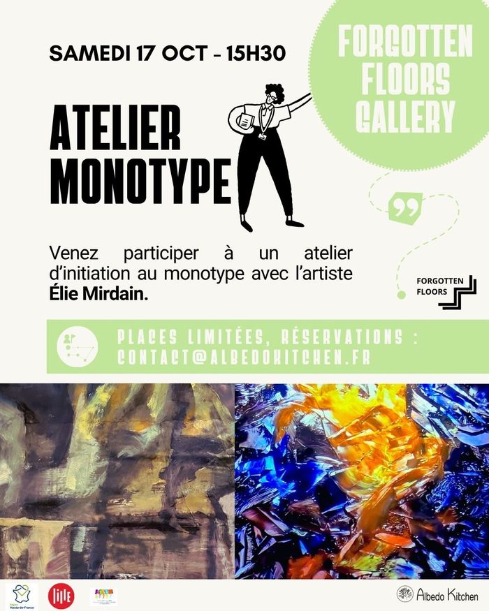 Atelier initiation à la technique du monotype avec l'artiste Élie Mirdain (gratuit)
