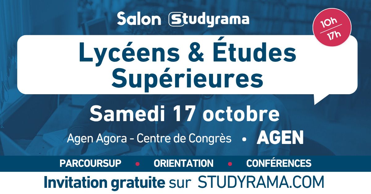 Salon Studyrama des Lycéens et des Études Supérieures d'Agen