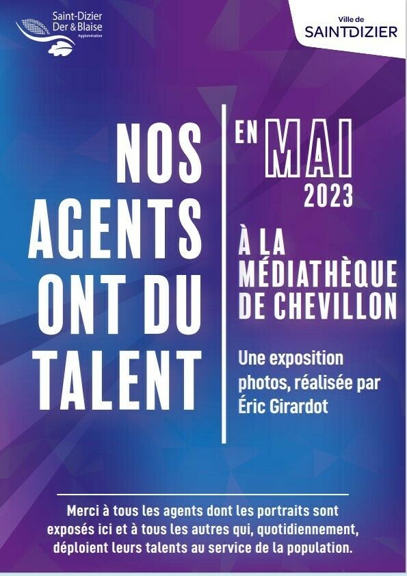 Exposition "Nos agents ont du talents" du 02 au 27 mai