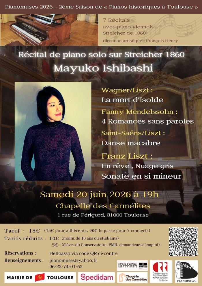 Saison musicale – Récital de piano solo par Mayuko Ishibashi