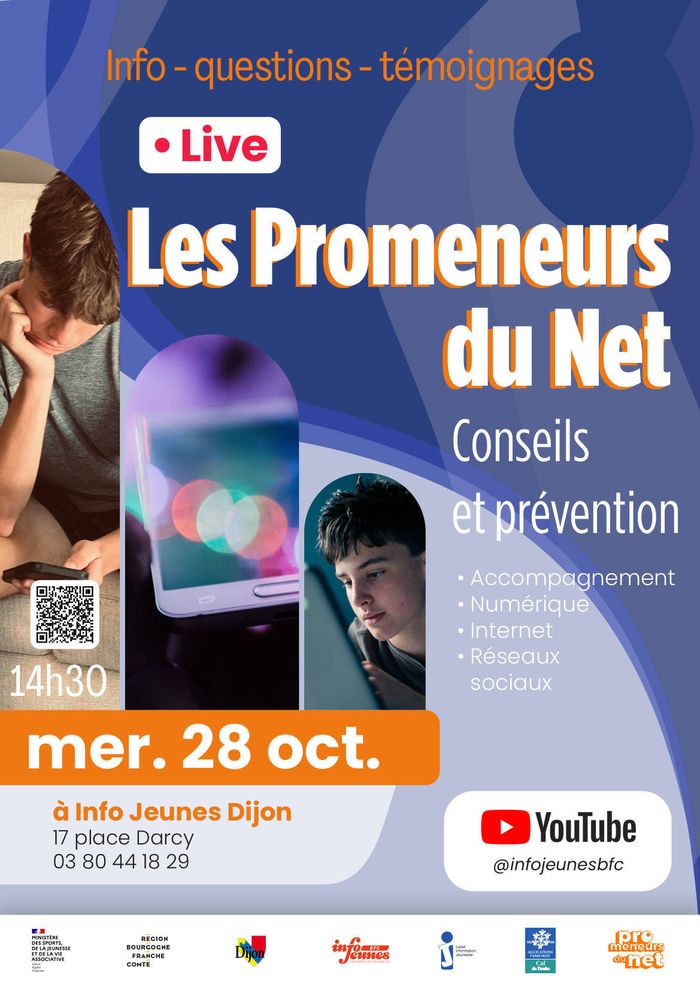 Les live d’Info Jeunes : les Promeneurs du Net
