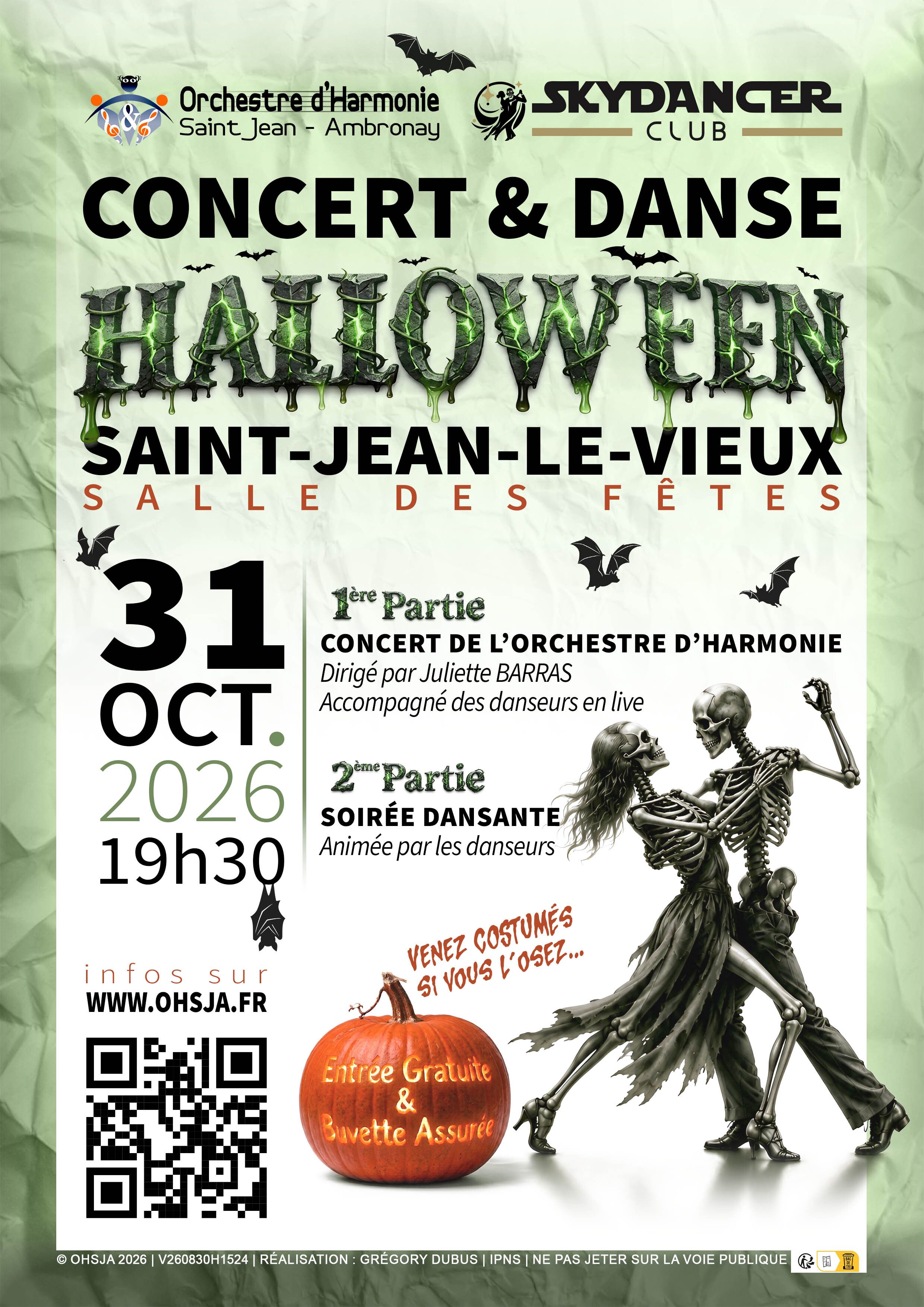 Halloween Concert and Dance Party with OHSJA and the SkyDancers