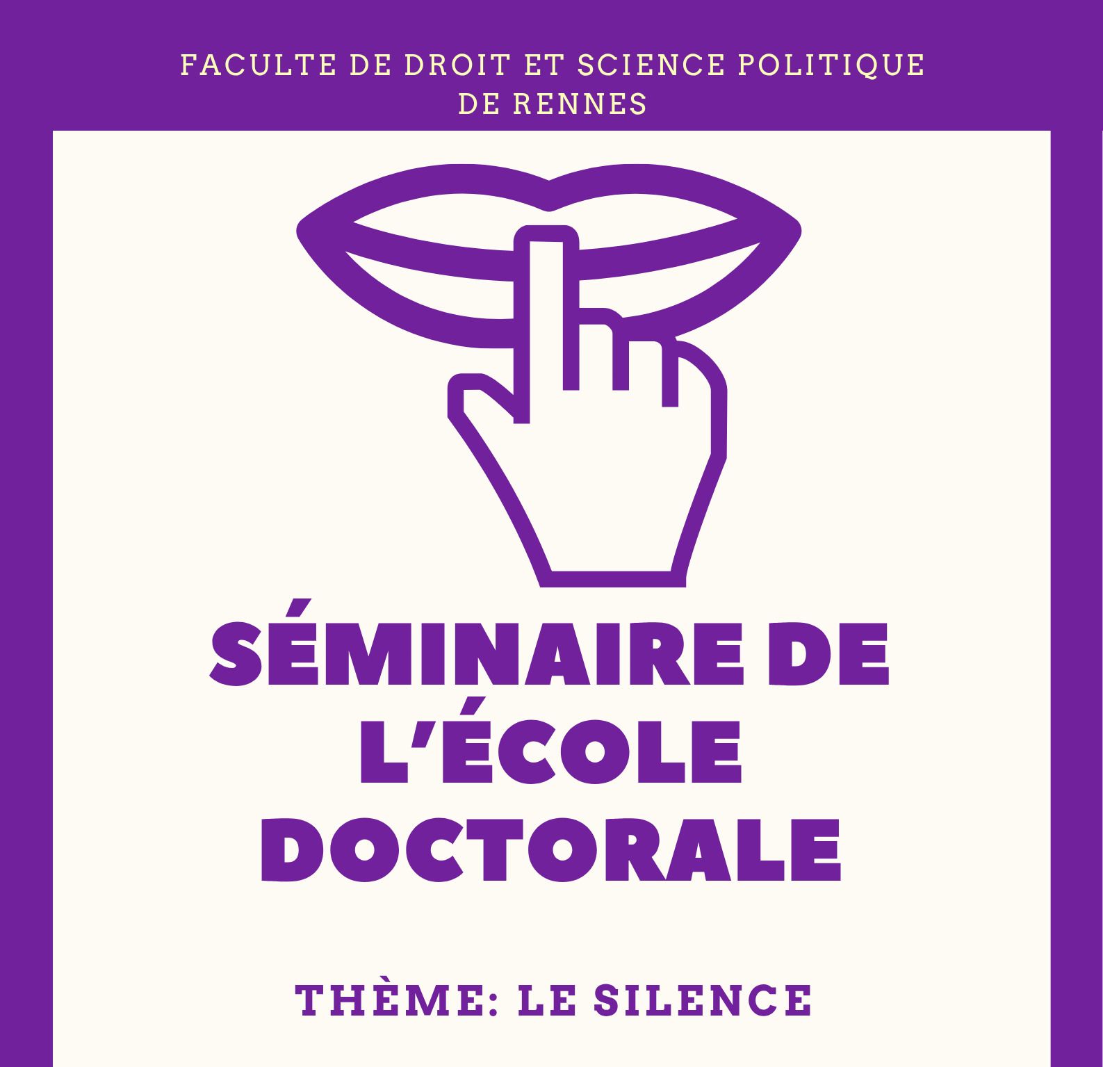 Le prochain séminaire de l'École doctorale aura lieu le vendredi 9 octobre 2026