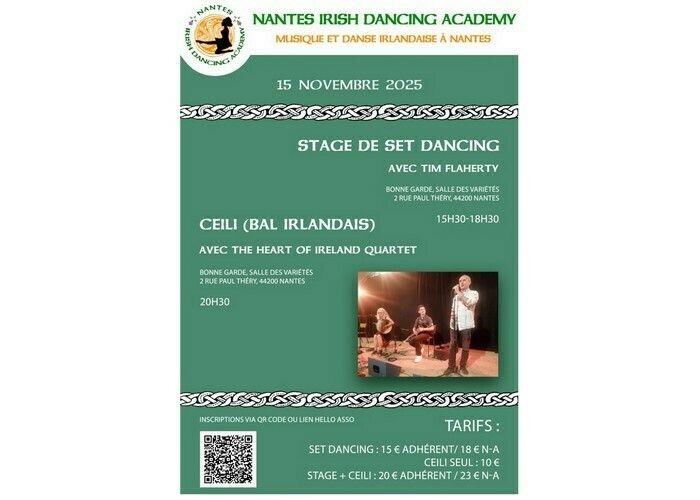 Stage de set dancing et bal irlandais