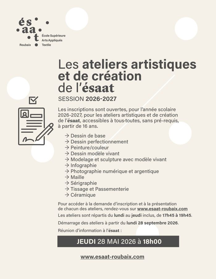 Ateliers artistiques et de création