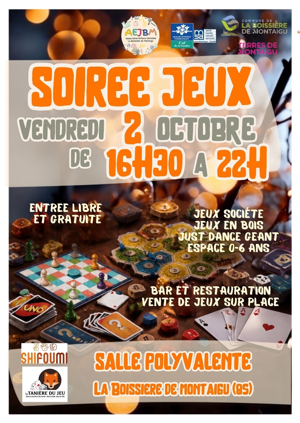AEJBM - Soirée jeux Octobre 2026