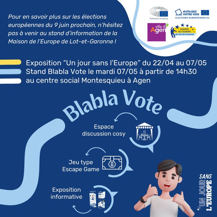Stand d'information "Blabla Vote"