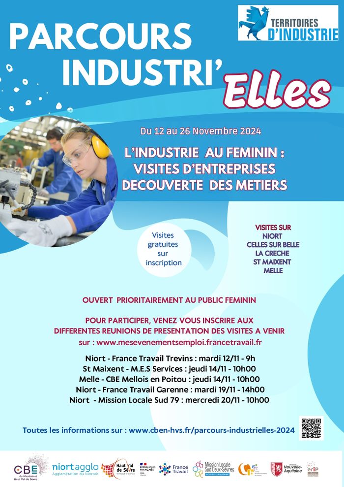 Parcours découverte des métiers de l'industrie à travers des visites d'entreprises