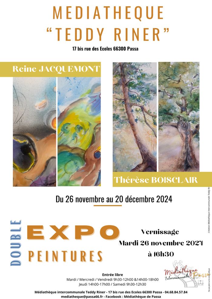 DOUBLE EXPOSITION DE PEINTURE