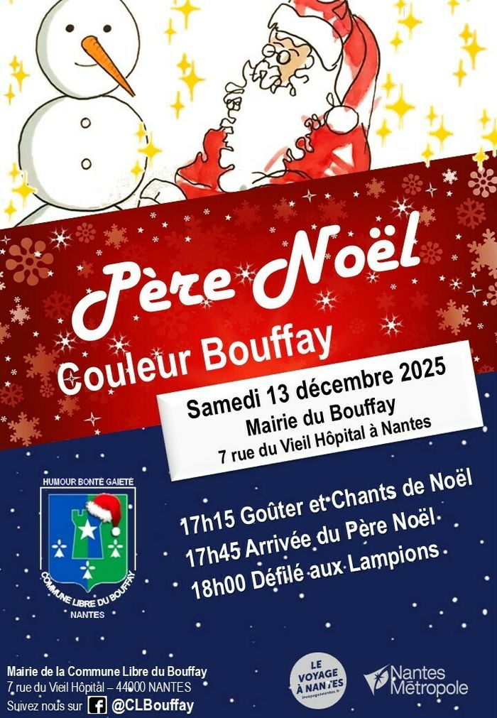 Le Père Noël Couleur Bouffay 2025