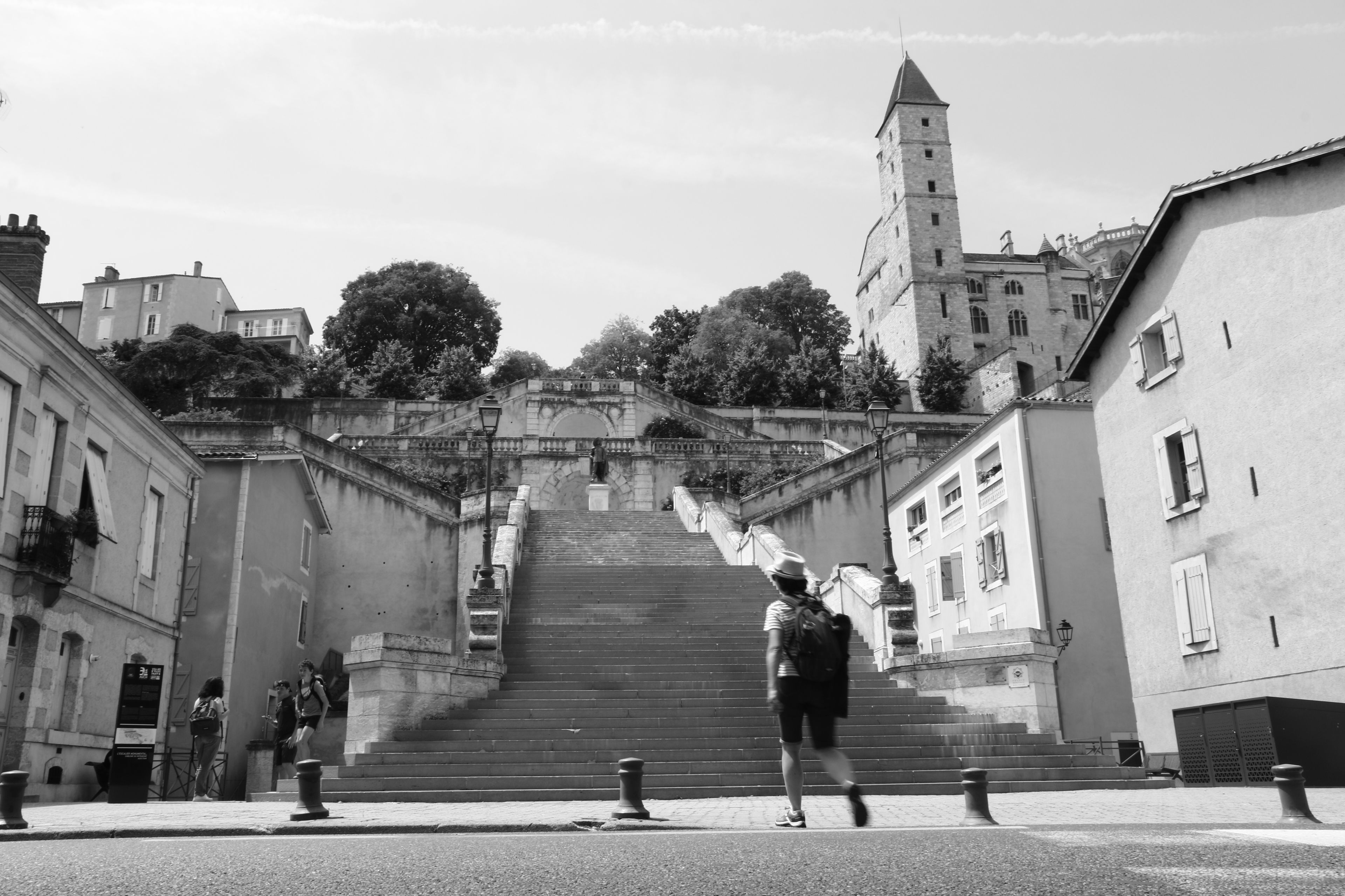Zoom sur l'escalier monumental