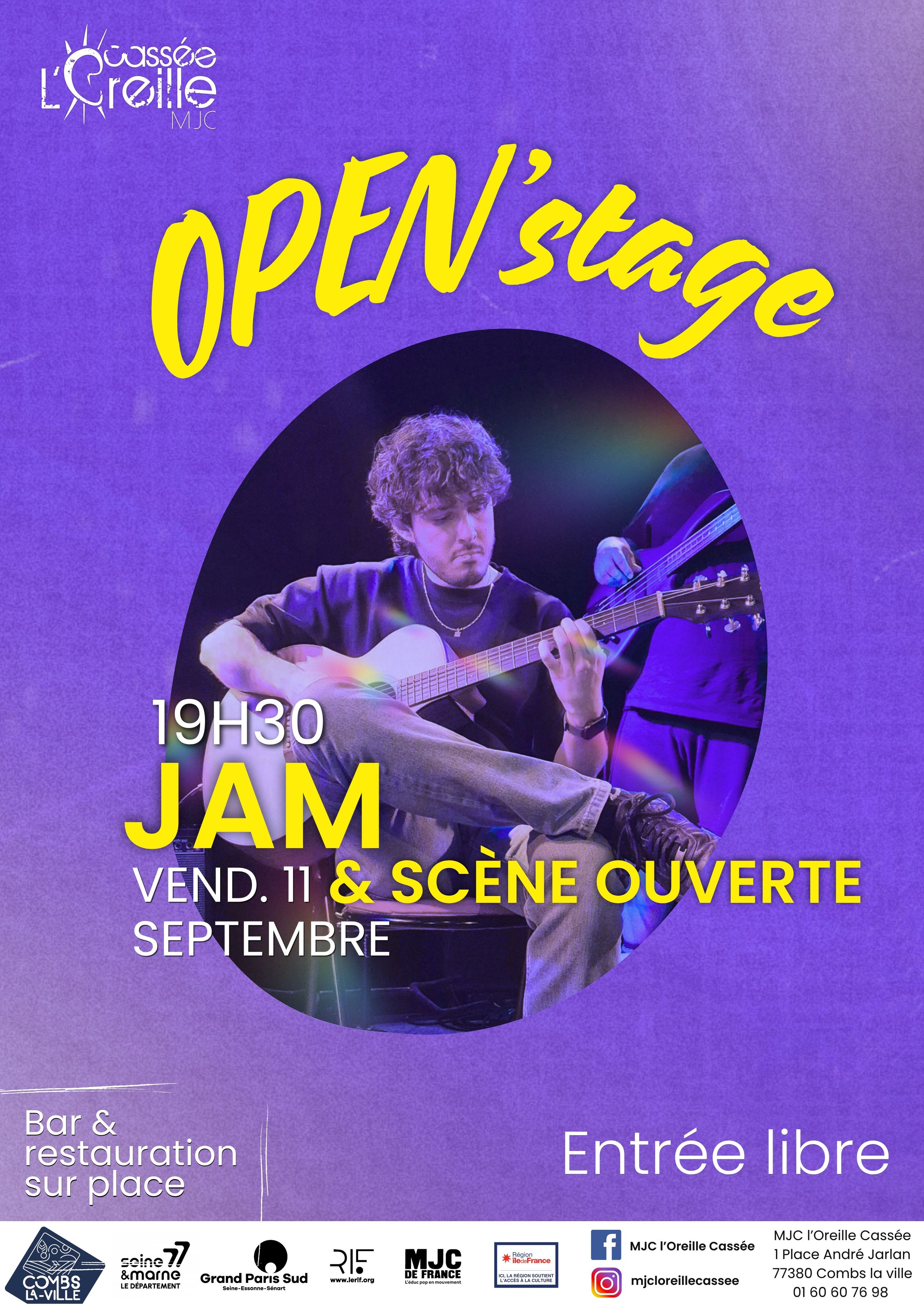 OPEN’STAGE 11 SEPTEMBRE 2026