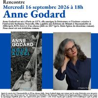 Rencontre littéraire avec Anne Godard