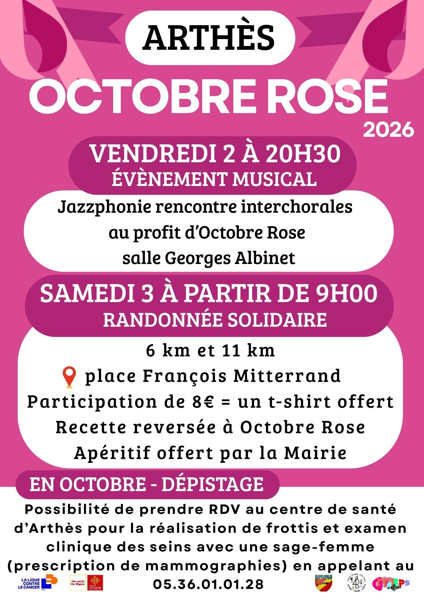Octobre Rose 2026 à Arthès