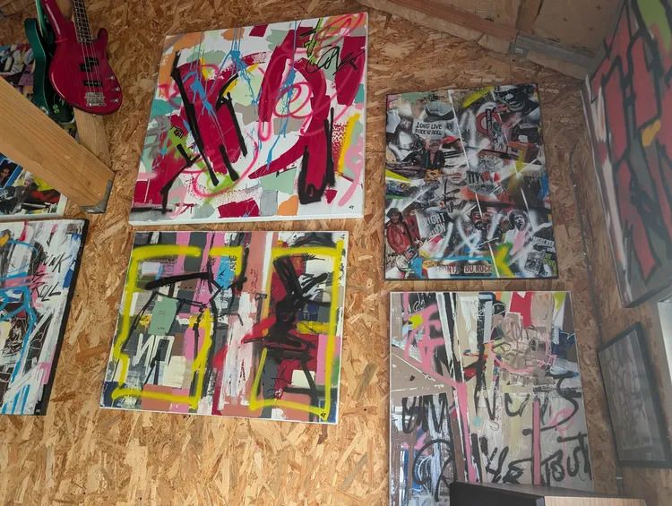 Exposition de Francis Formont (Peintures, collages)