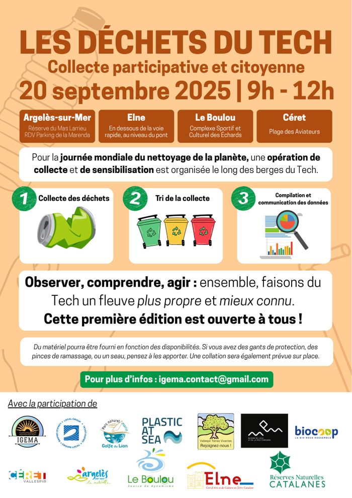 Collecte participative et citoyenne - Les déchets du Tech