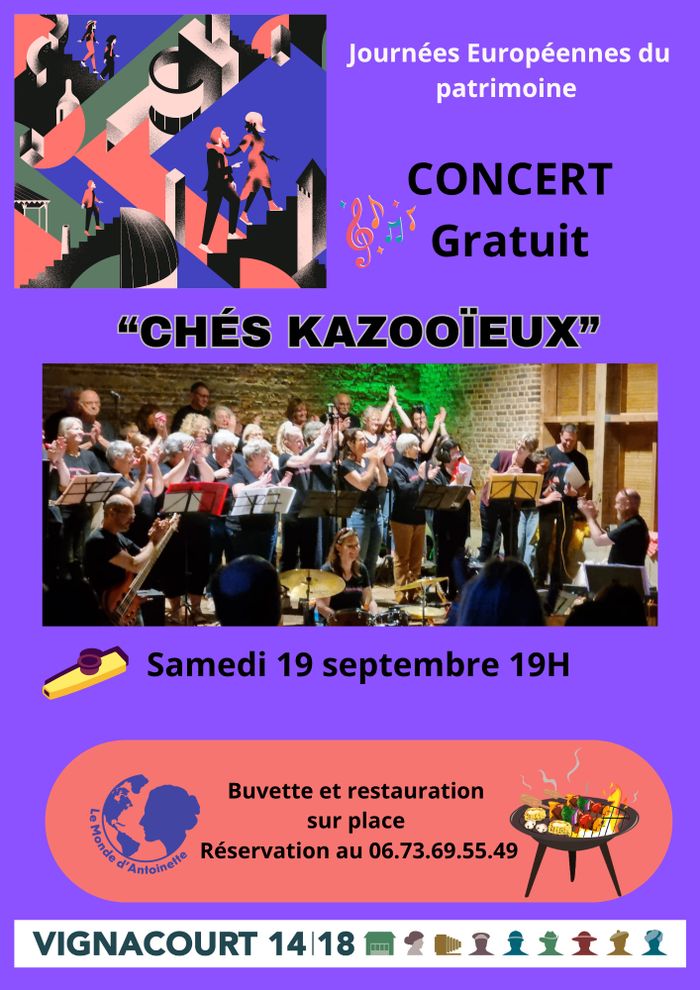 Affiche, Chés Kazooïeux en concert