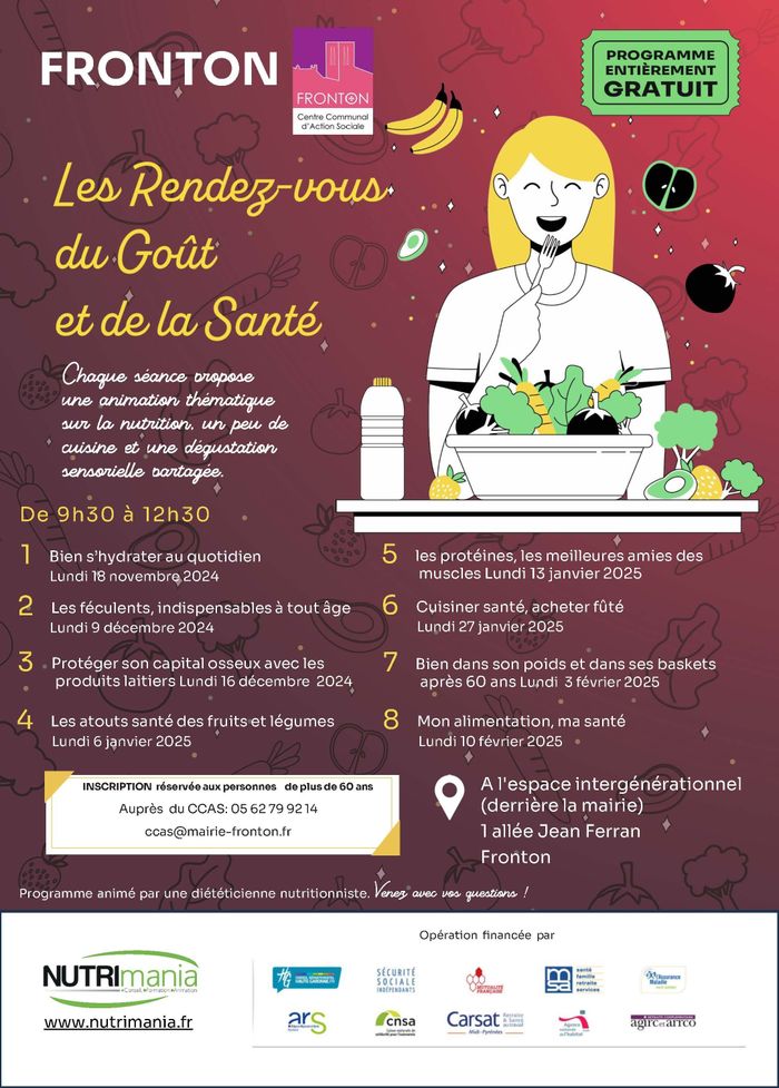 Les ateliers nutrition du CCAS avec NUTRIMANIA