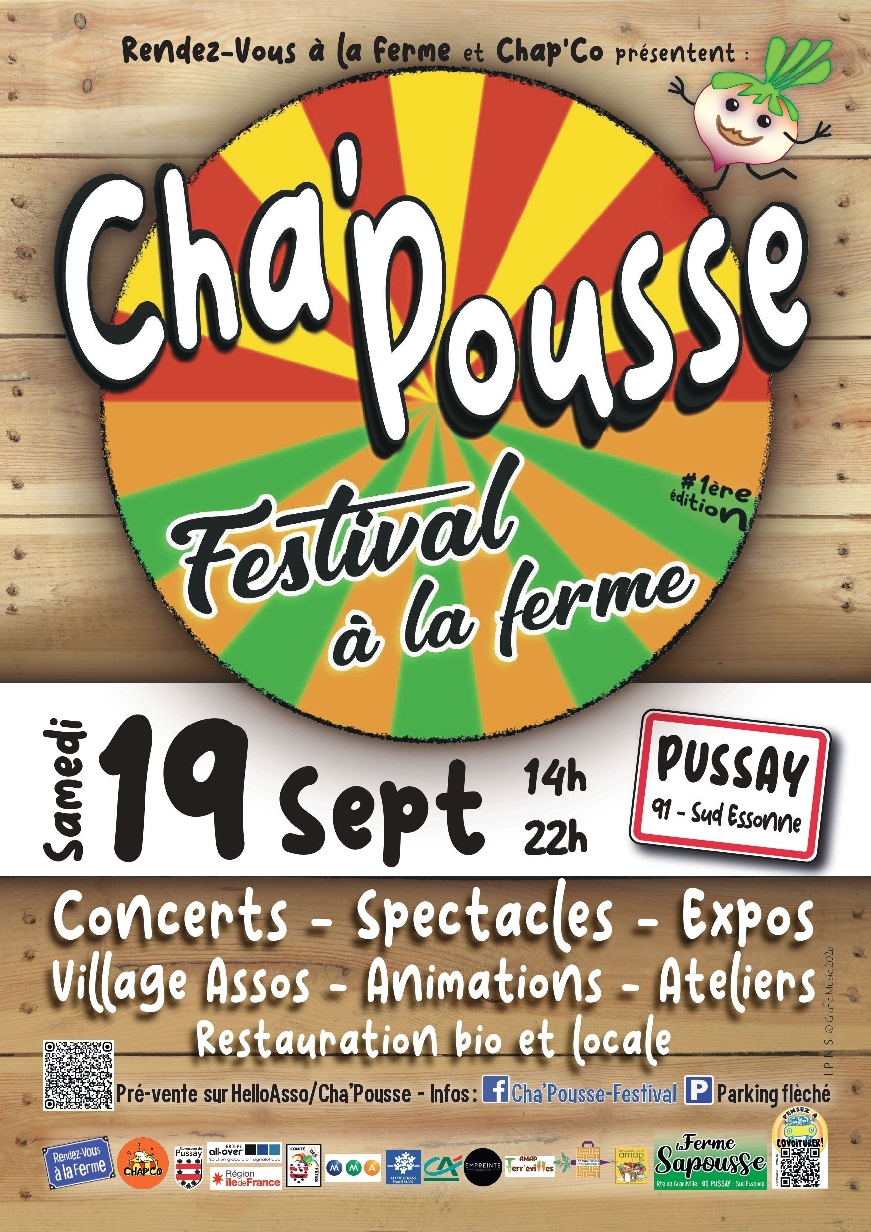 Affiche Cha'Pousse - Festival à la ferme, Pizza paysanne