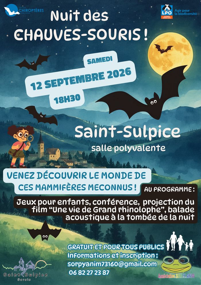 Nuits des Chauves-souris à Saint-Sulpice (Savoie)