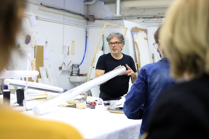 Visite de l’atelier d’encadrement