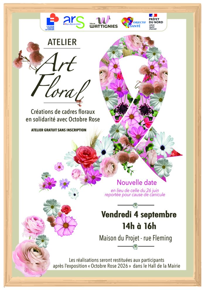 Atelier d'art floral - Exposition Octobre rose 2026 🌹