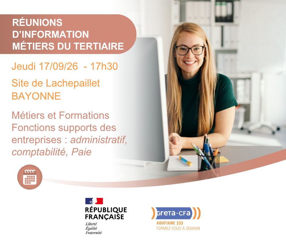 Découvrez les métiers du tertiaire.