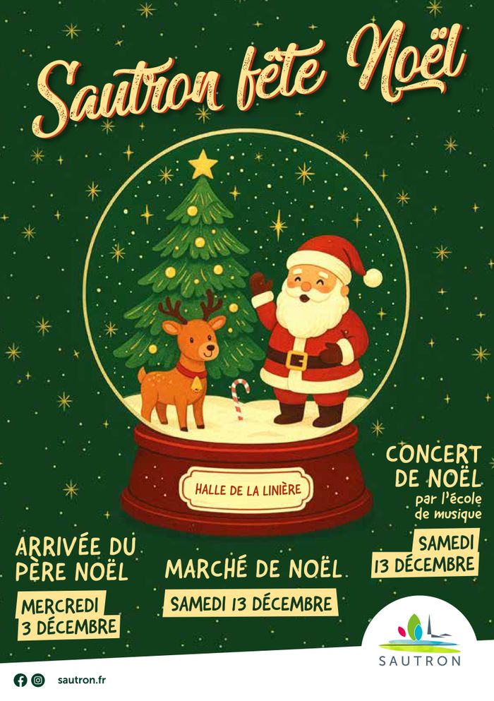 Sautron fête Noël : marché de Noël le 13 décembre