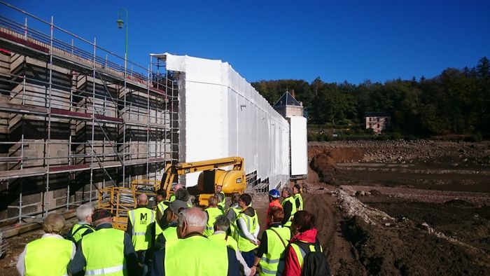 Visite de chantier du barrage des Settons