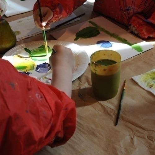 P'tits Artistes 6-12 ans : Paysage d'hiver (pochoir)