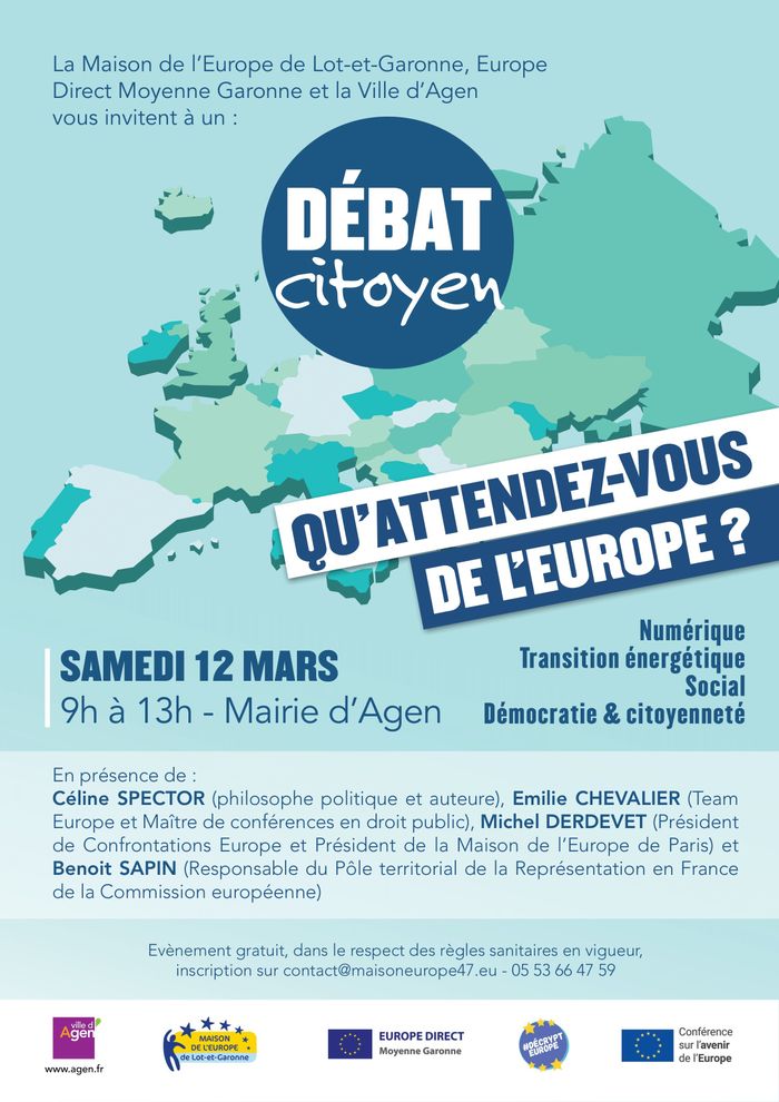 Débat citoyen : Qu'attendez-vous de l'Europe ?