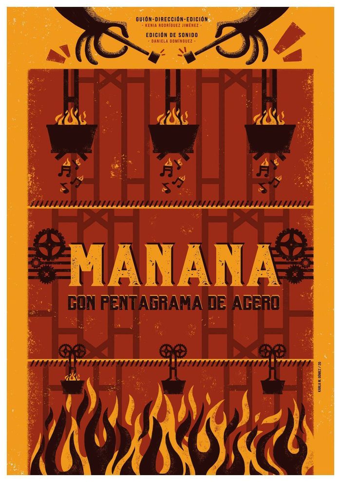Manana con Pentagrama de Acero