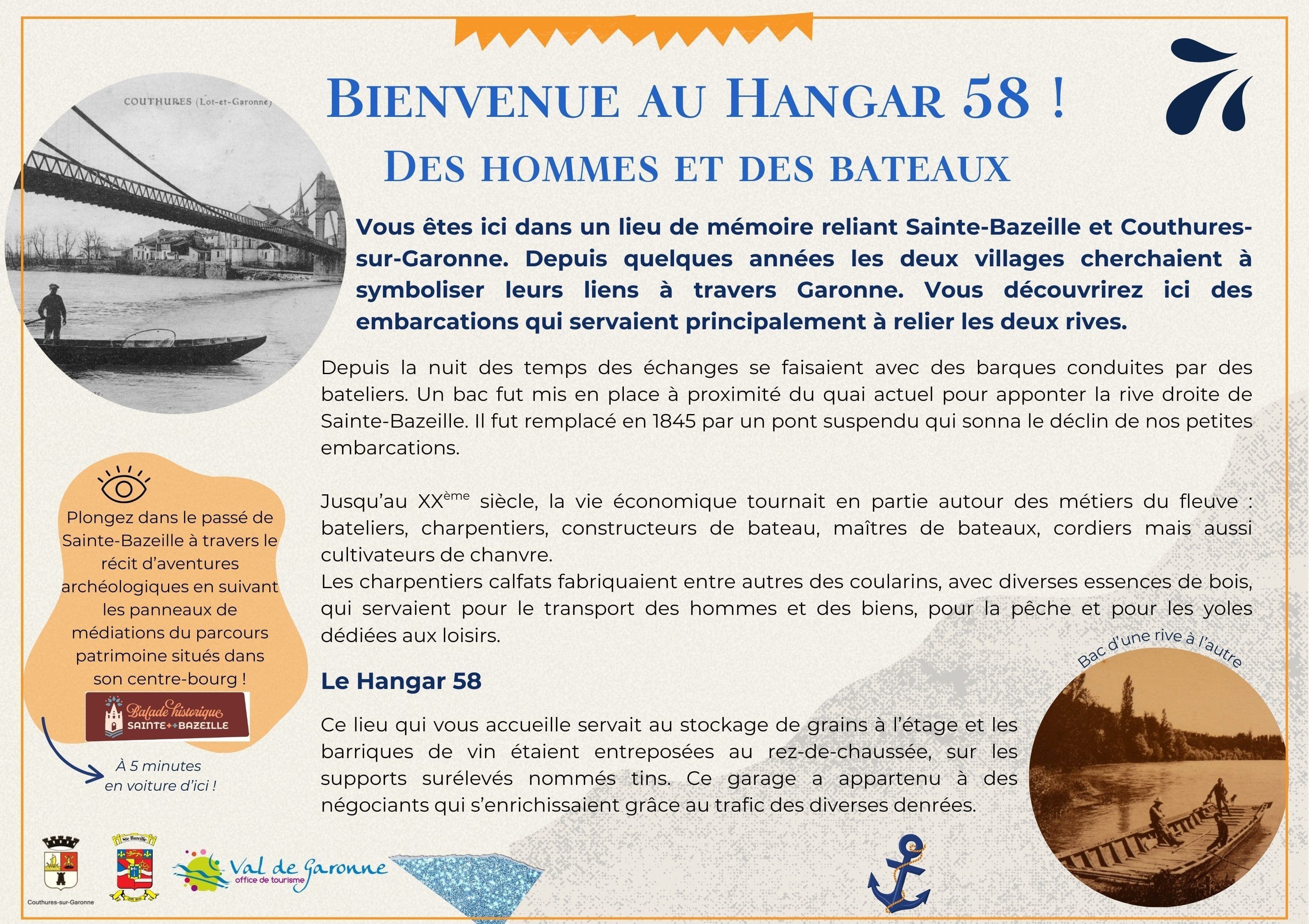 Visite commentée du Hangar 58