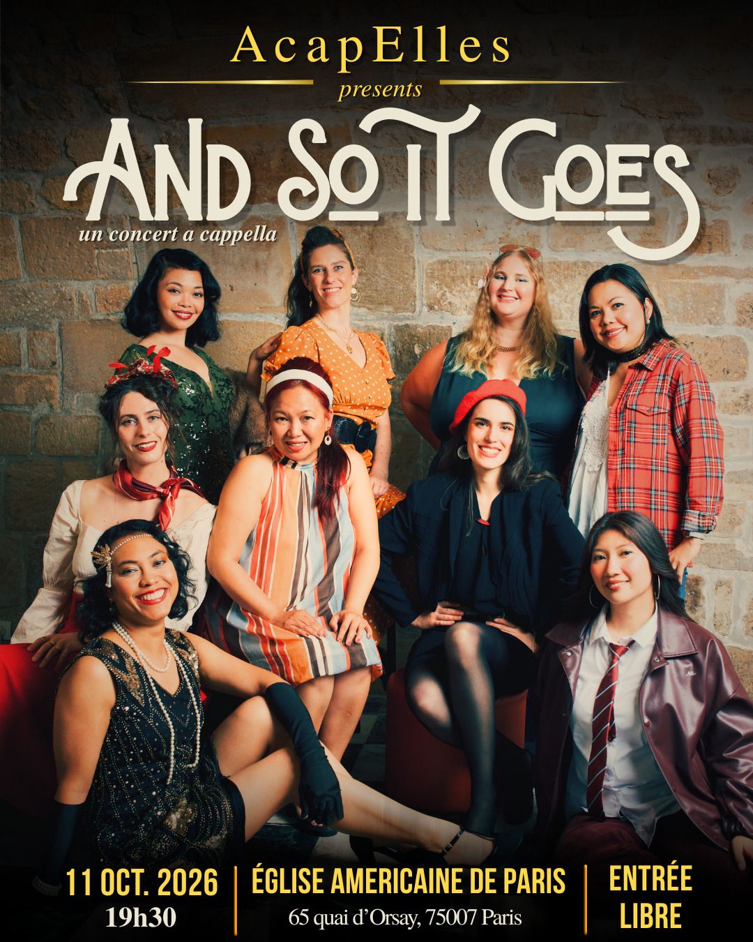 AcapElles : And So It Goes