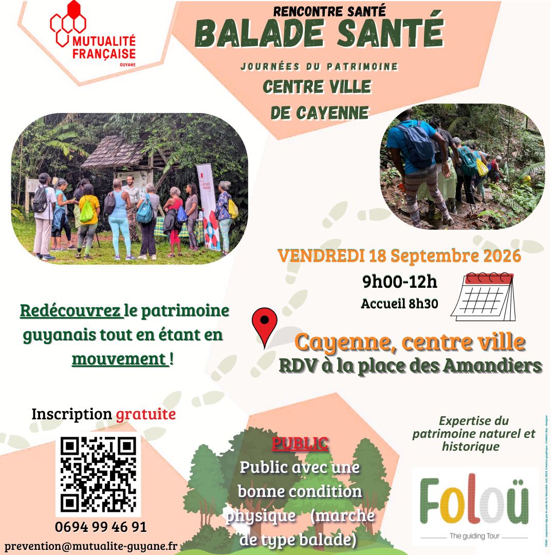 Balade Santé centre ville de Cayenne