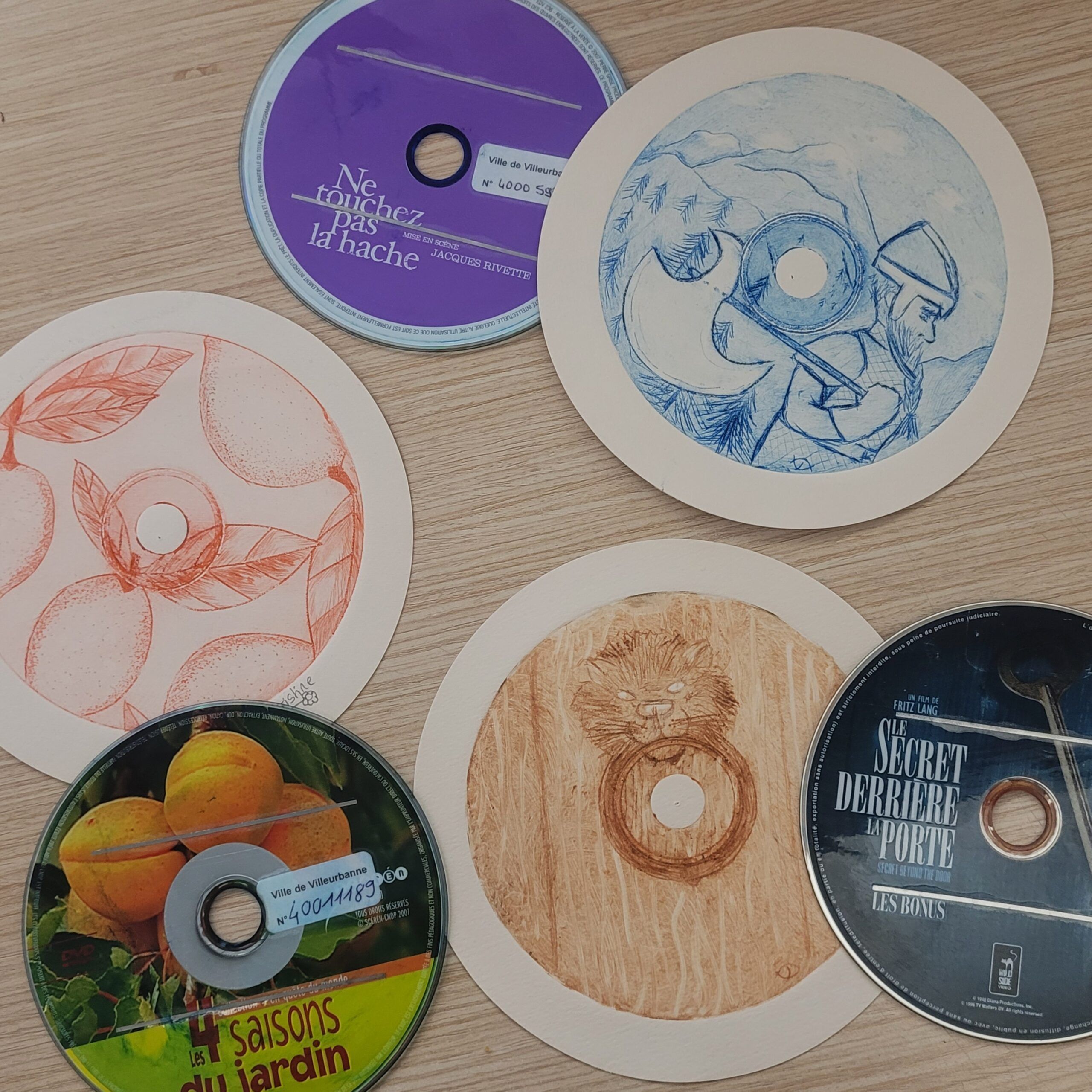 Chiffons et tarlatane : gravure sur CD