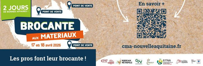 Brocante aux matériaux sur la rive droite : une brocante anti-gaspi dans le domaine du bâtiment