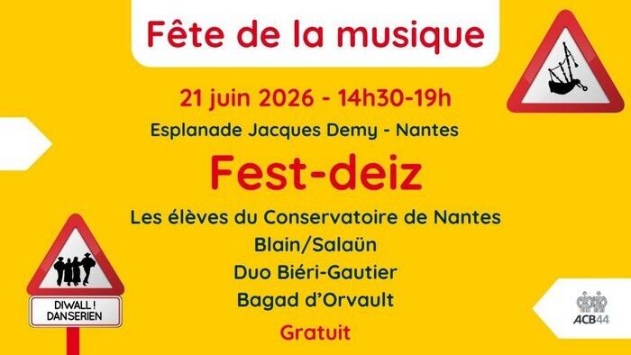 Fest-deiz pour la Fête de la musique - Esplanade Jacques Demy