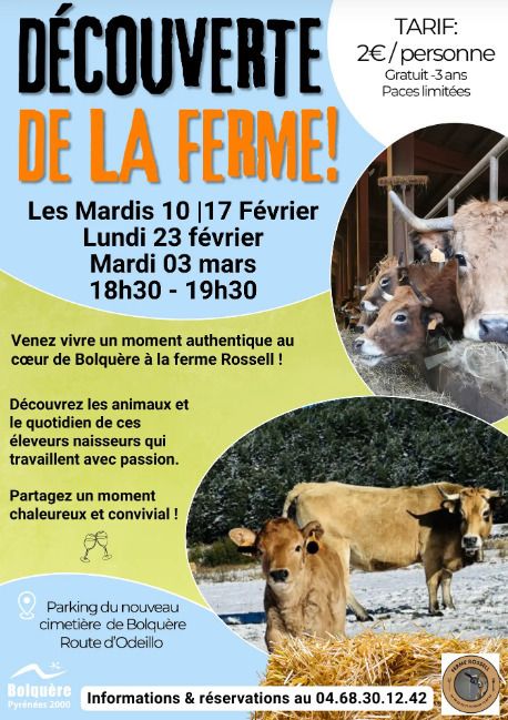 Découverte de la ferme Rossell
