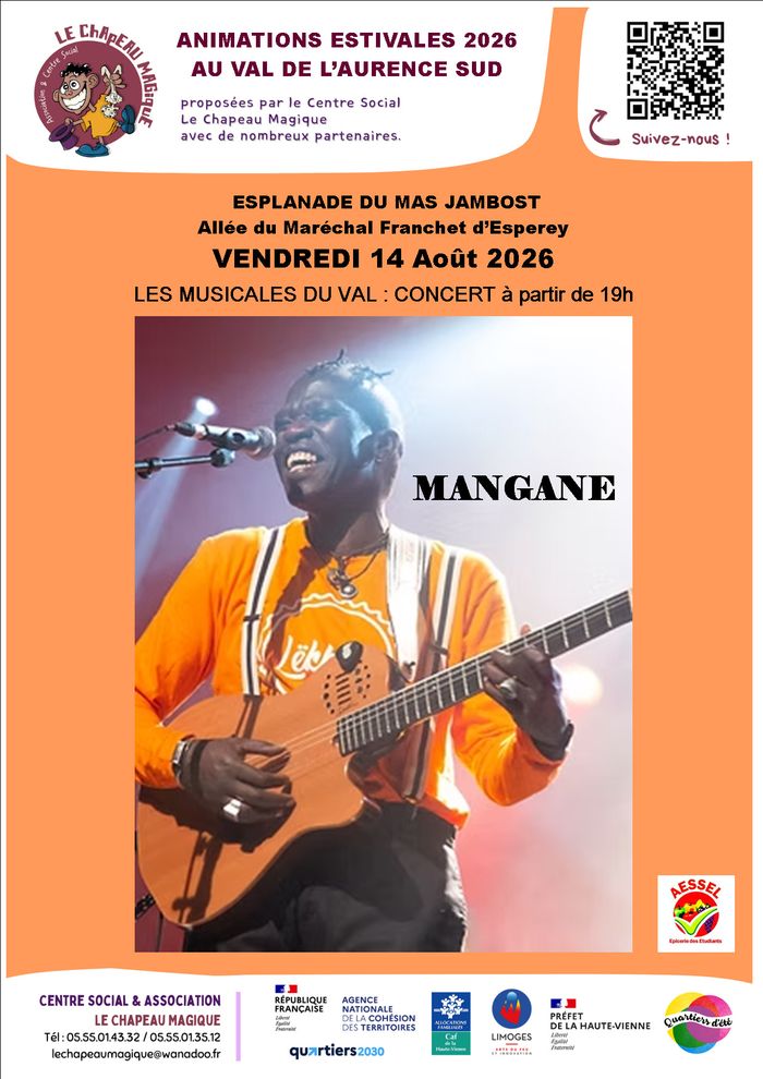 Affiche — Concert de MANGANE