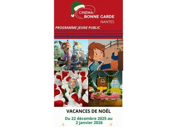 Programme jeune public au Cinéma Bonne Garde - Vacances de Noël