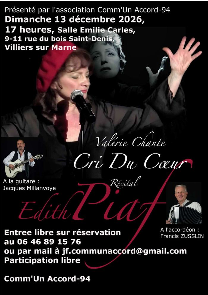 Recital dedicated to E Piaf