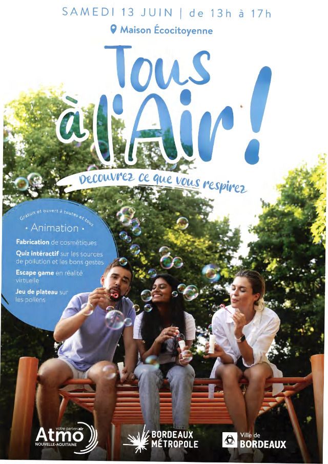 TOUS À L'AIR AVEC ATMO NOUVELLE-AQUITAINE